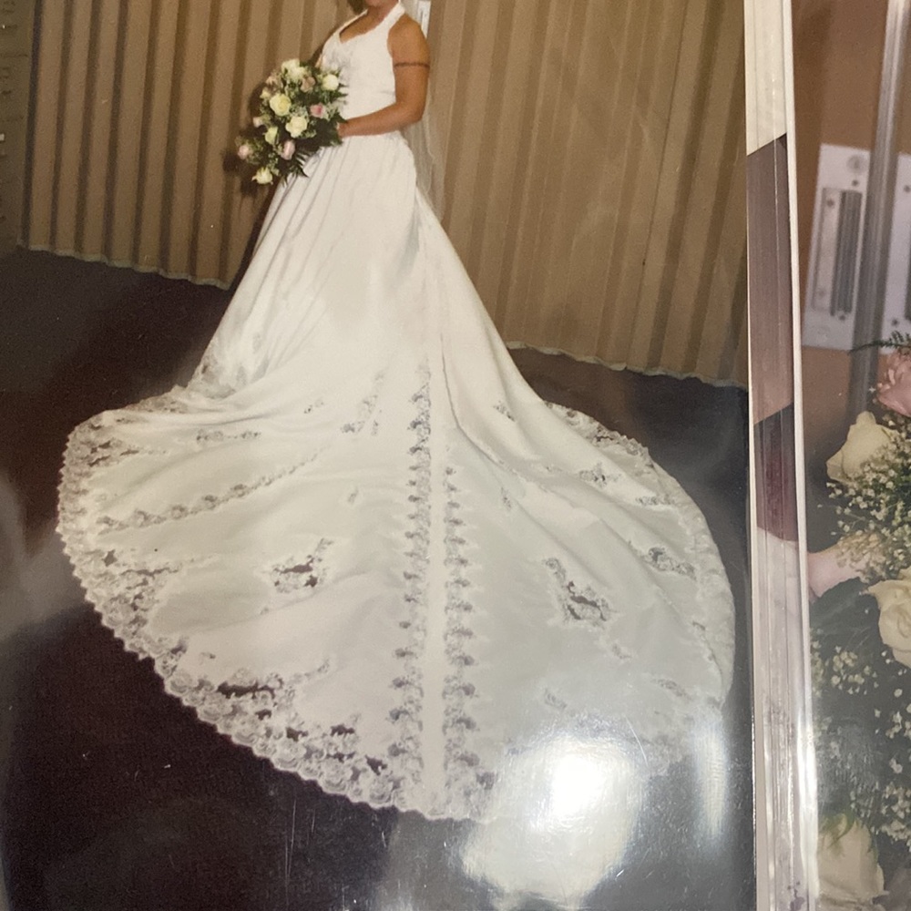 Michaelangelo wedding dress with a beautiful train - Picture 4 of 6